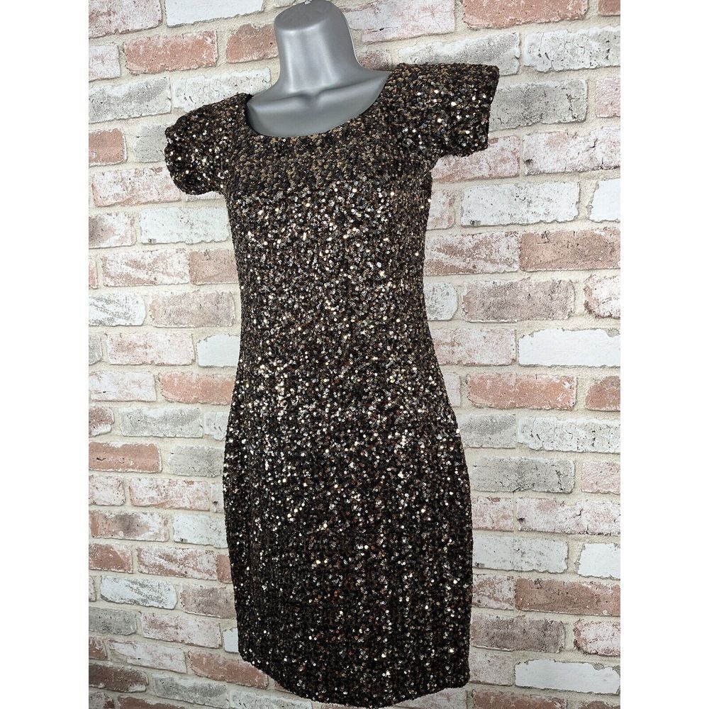 Dress The Population Sequin Sheath‎ Dress Medium - Picture 4 of 15